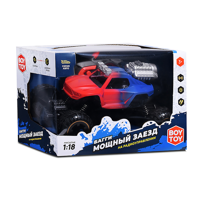 Фото к товару Машина BT0057-2 "Багги. Мощный заезд" дым р/у, 27 MHz, в коробке Машина BT0057-2 "Багги. Мощный заезд" дым р/у, 27 MHz, в коробке