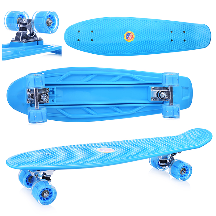 Фото к товару Скейт детский 3143, 67 см, колесо PU со светом Скейт детский 3143, 67 см, колесо PU со светом