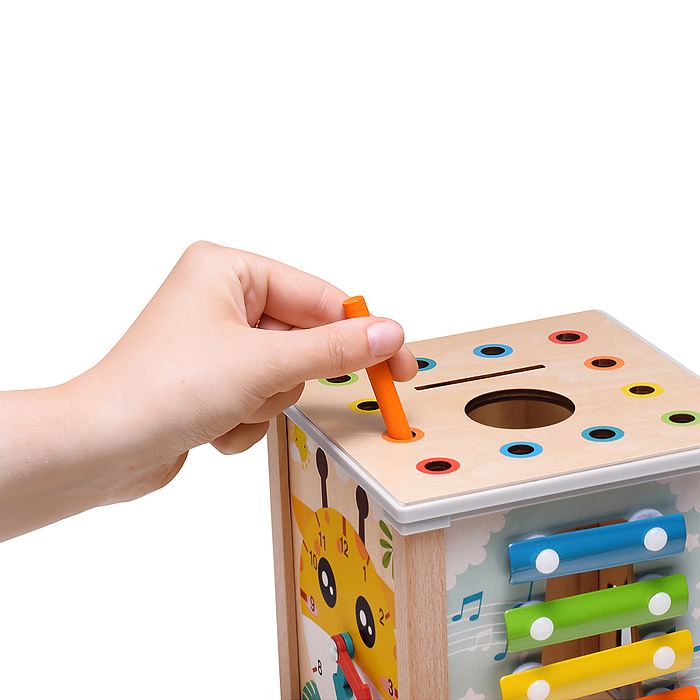 Бизиборд-Куб развивающий D1737 "Любимая ферма"