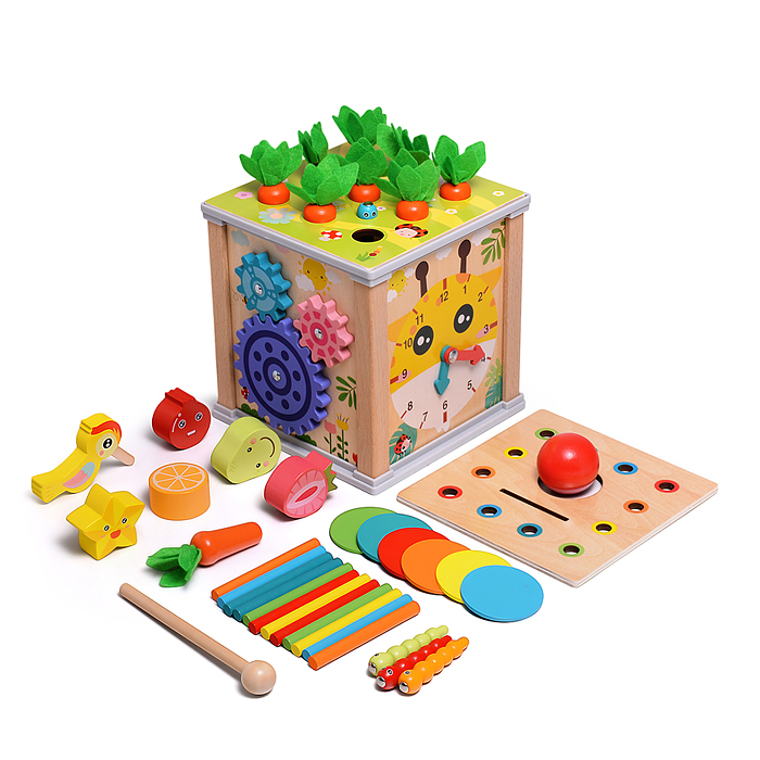 Бизиборд-Куб развивающий D1737 "Любимая ферма"