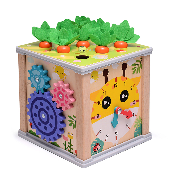 Бизиборд-Куб развивающий D1737 "Любимая ферма"