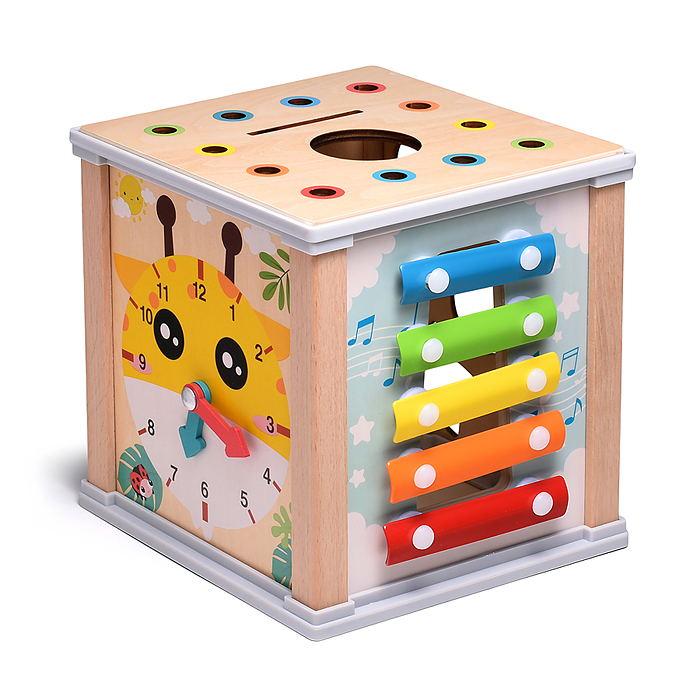 Бизиборд-Куб развивающий D1737 "Любимая ферма"