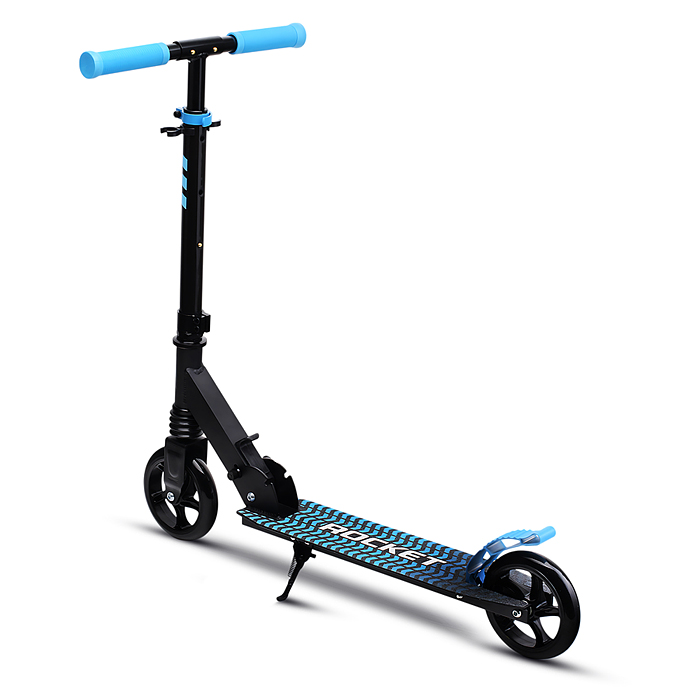 Фото к товару Самокат детский R0201 ROCKET, алюминиевый, колеса PU, 145 мм, синий Самокат детский R0201 ROCKET, алюминиевый, колеса PU, 145 мм, синий