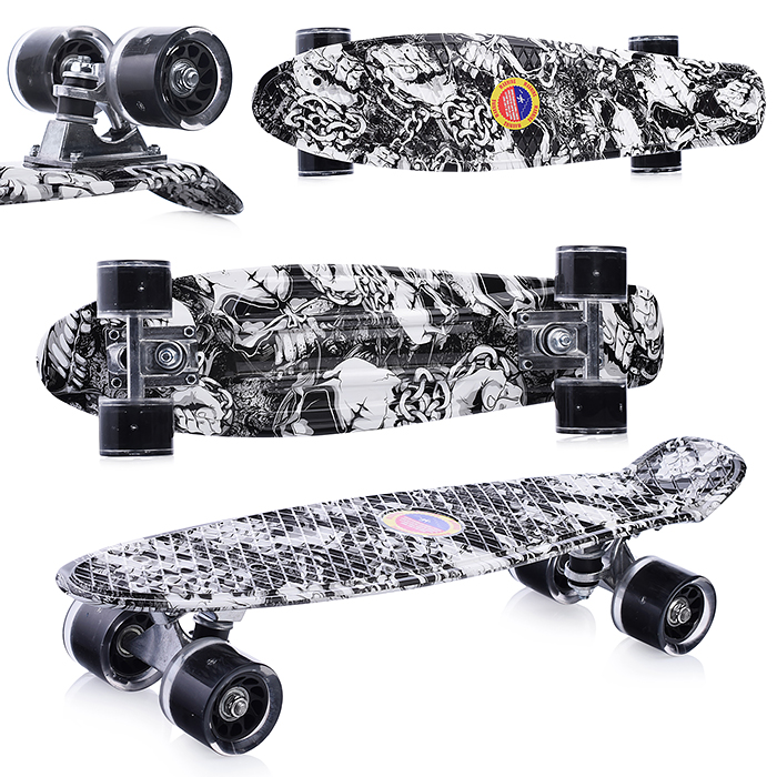 Фото к товару Скейт детский 3142SY-2, 55 см, колесо PU со светом Скейт детский 3142SY-2, 55 см, колесо PU со светом