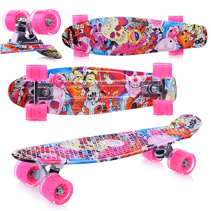 Фото к товару Скейт детский 3142SY-2, 55 см, колесо PU со светом Скейт детский 3142SY-2, 55 см, колесо PU со светом