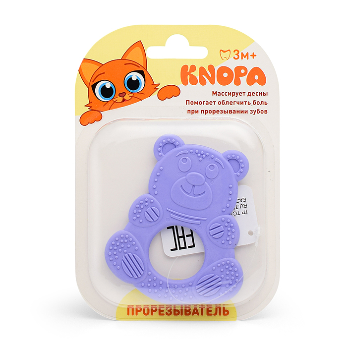 Фото к товару Массажер для десен (прорезыватель) "Мишутка" Массажер для десен (прорезыватель) "Мишутка"