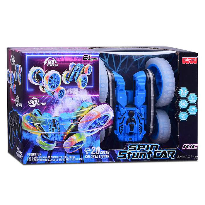 Фото к товару Машина HG4-45 "Spin stunt car" р/у, 27 MHz, в коробке Машина HG4-45 "Spin stunt car" р/у, 27 MHz, в коробке