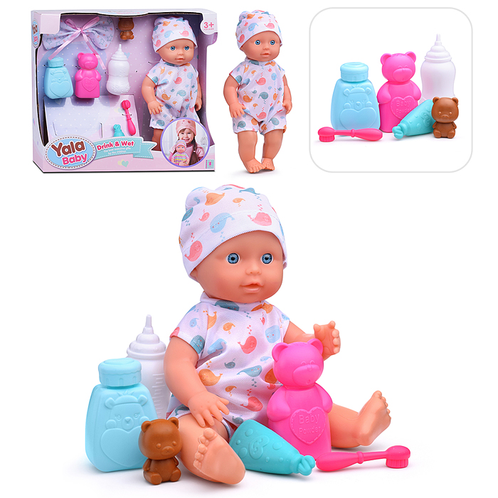 Пупс с аксессуарами YL2425J-C "Алёнка" в коробке Пупс с аксессуарами YL2425J-C "Алёнка" в коробке