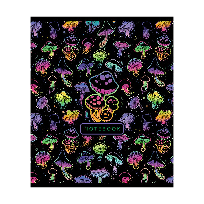 Фото к товару Тетрадь 48л. клетка, А5 "Грибочки" скрепка Тетрадь 48л. клетка, А5 "Грибочки" скрепка