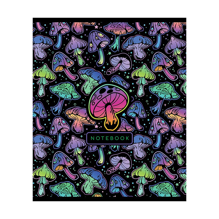 Фото к товару Тетрадь 48л. клетка, А5 "Грибочки" скрепка Тетрадь 48л. клетка, А5 "Грибочки" скрепка