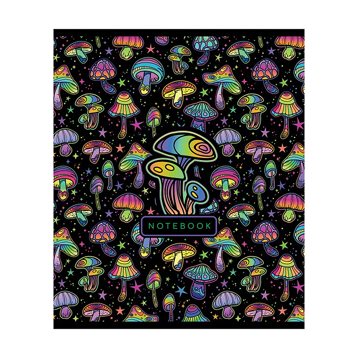 Фото к товару Тетрадь 48л. клетка, А5 "Грибочки" скрепка Тетрадь 48л. клетка, А5 "Грибочки" скрепка