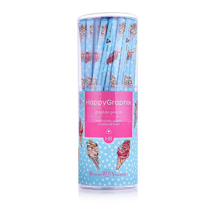 Фото к товару Карандаш чернографитный "HappyGraphix. Мороженое. Сахарный рожок" НВ Карандаш чернографитный "HappyGraphix. Мороженое. Сахарный рожок" НВ