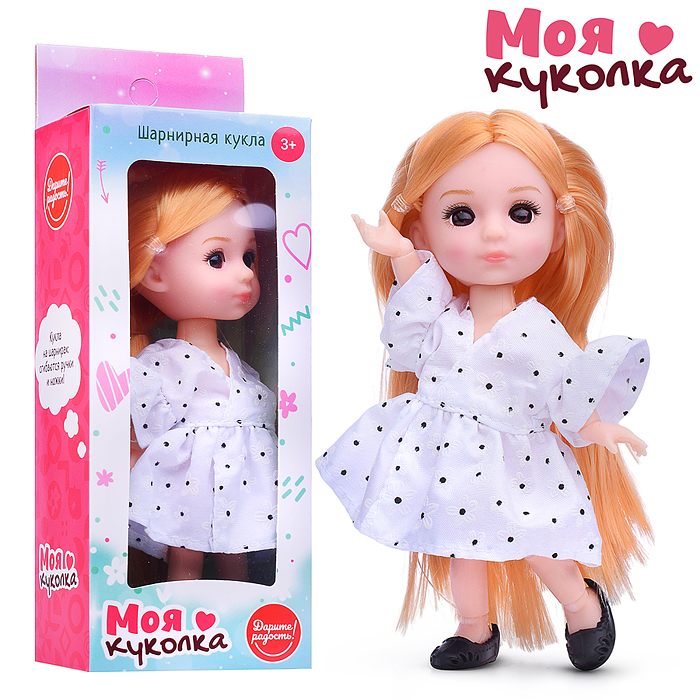 Кукла шарнирная UT0149-4 "Моя куколка" "Ника" в коробке