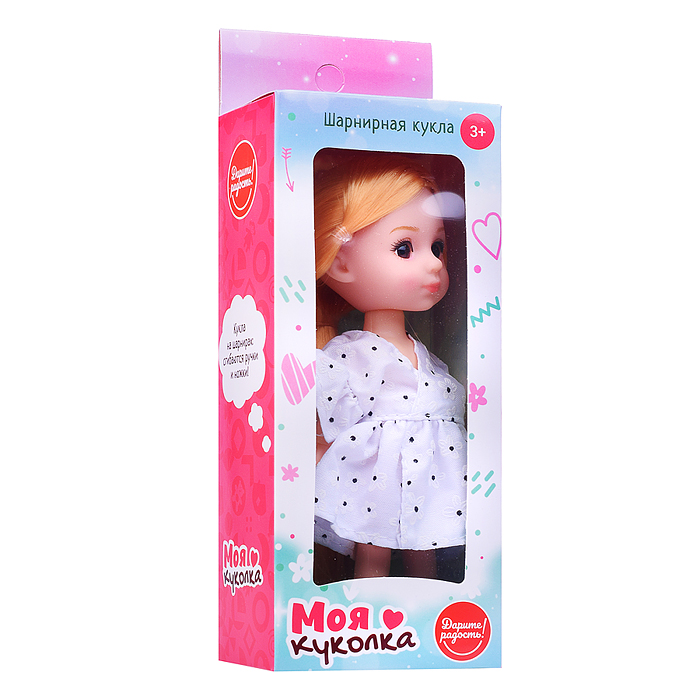 Кукла шарнирная UT0149-4 "Моя куколка" "Ника" в коробке