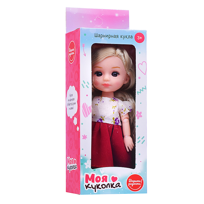 Кукла шарнирная UT0149-5 "Моя куколка" "Николь" в коробке