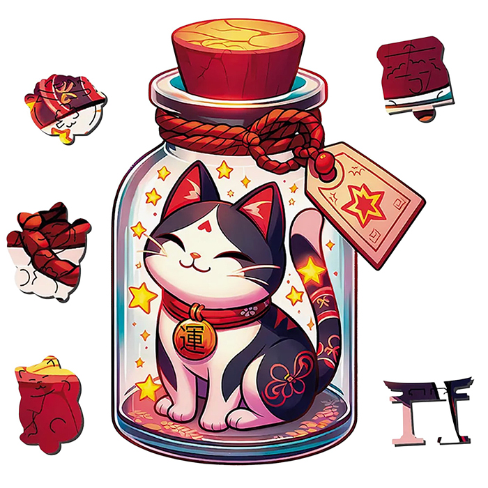 Фото к товару Пазл фигурный "Манеки Неко" Пазл фигурный "Манеки Неко"