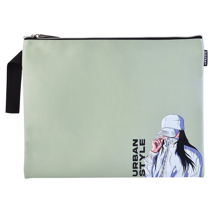 Папка для тетрадей "Urban Style" A4 (34x25x1см) на молнии сверху, матовая антивандальная и