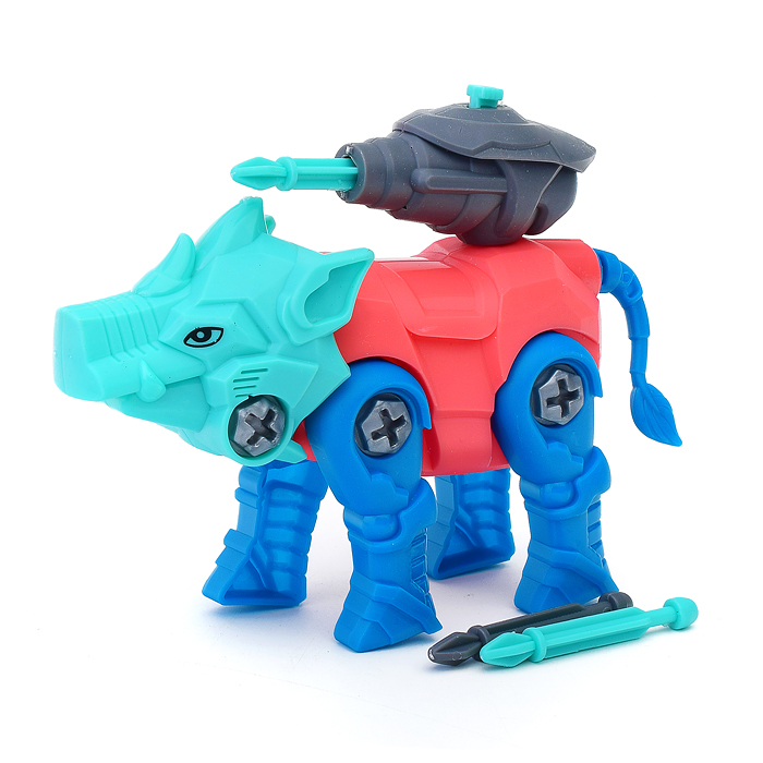 Фото к товару Конструктор 2022-10 "Мир животных" с отверткой, в пакете Конструктор 2022-10 "Мир животных" с отверткой, в пакете