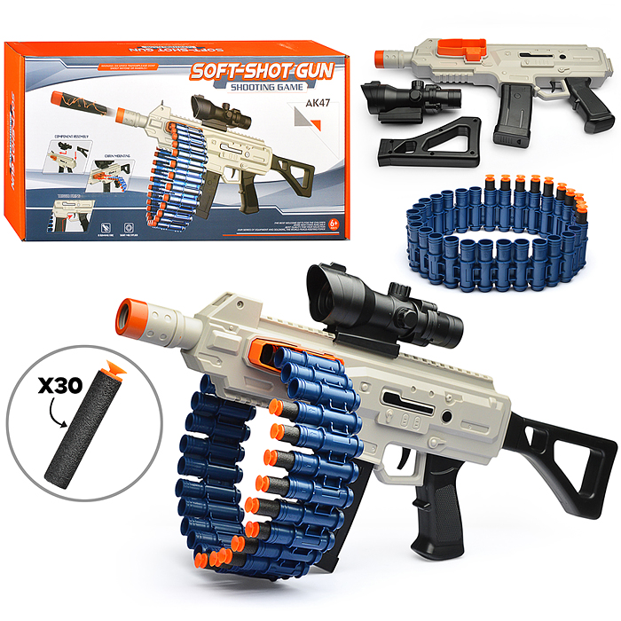 Автомат 999-1 "Soft-shot gun" в коробке