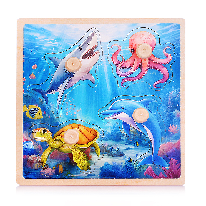 Фото к товару Пазл-вкладыш D2011 "Подводный мир" Пазл-вкладыш D2011 "Подводный мир"