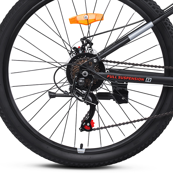 Фото к товару Велосипед 26" Rocket FS, цвет черный, размер 19" Велосипед 26" Rocket FS, цвет черный, размер 19"