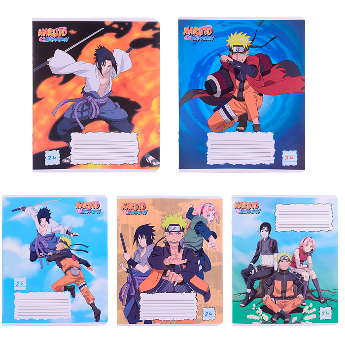 Тетрадь 24 л., линия А5 "Naruto" Тетрадь 24 л., линия А5 "Naruto"