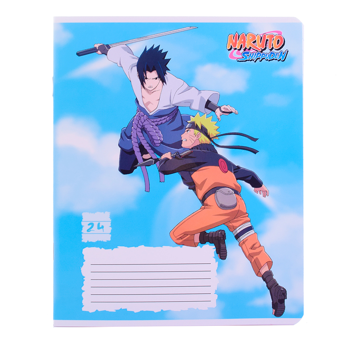 Тетрадь 24 л., линия А5 "Naruto"