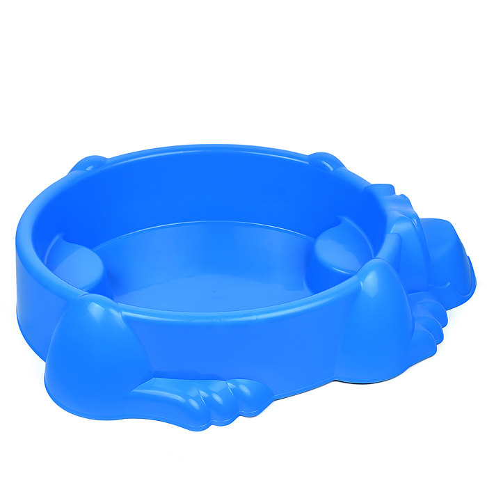 Фото к товару Песочница "Собачка" с крышкой (голубой/зеленый) Песочница "Собачка" с крышкой (голубой/зеленый)