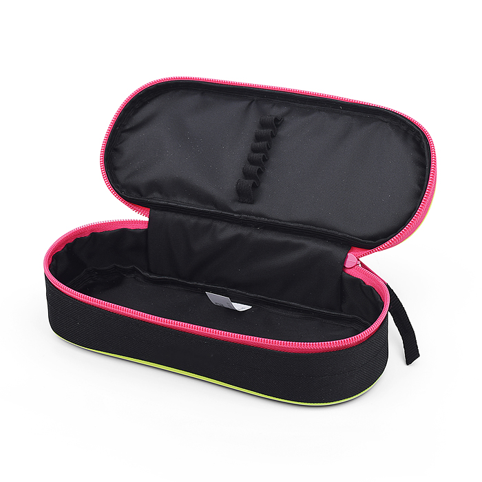 Пенал корпусный овальный, Hello Kitty Neon, размер 210*85*50 мм. Жесткий каркас овальной формы 