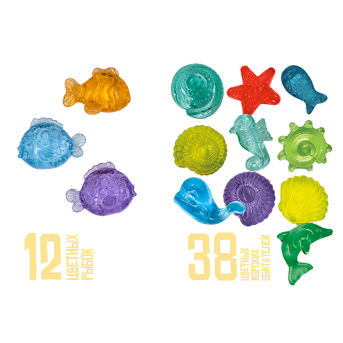 Фото к товару Раскопки набор "Подводный мир" 12 блоков (12 рыбок,38 морских обитателей) Раскопки набор "Подводный мир" 12 блоков (12 рыбок,38 морских обитателей)