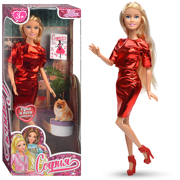 Кукла София 29 см. (руки и ноги сгиб.,) в коробке