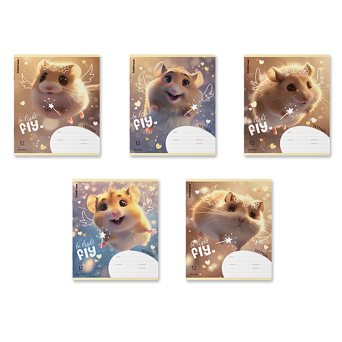 Фото к товару Тетрадь 12л. линейка "Fluffy" Тетрадь 12л. линейка "Fluffy"