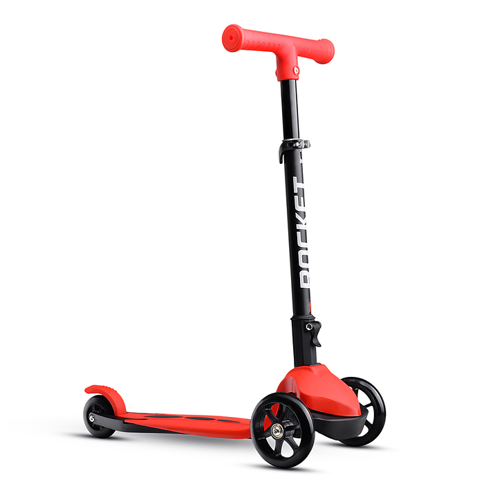 Фото к товару Самокат трёхколёсный R0205 ROCKET колёса PU, цвет красный Самокат трёхколёсный R0205 ROCKET колёса PU, цвет красный