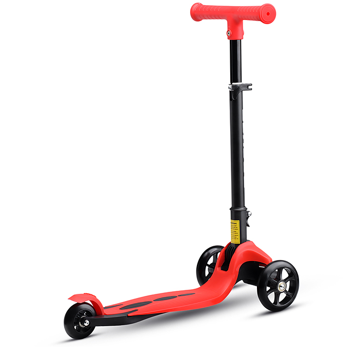 Фото к товару Самокат трёхколёсный R0205 ROCKET колёса PU, цвет красный Самокат трёхколёсный R0205 ROCKET колёса PU, цвет красный