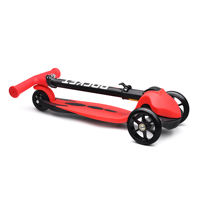 Фото к товару Самокат трёхколёсный R0205 ROCKET колёса PU, цвет красный Самокат трёхколёсный R0205 ROCKET колёса PU, цвет красный