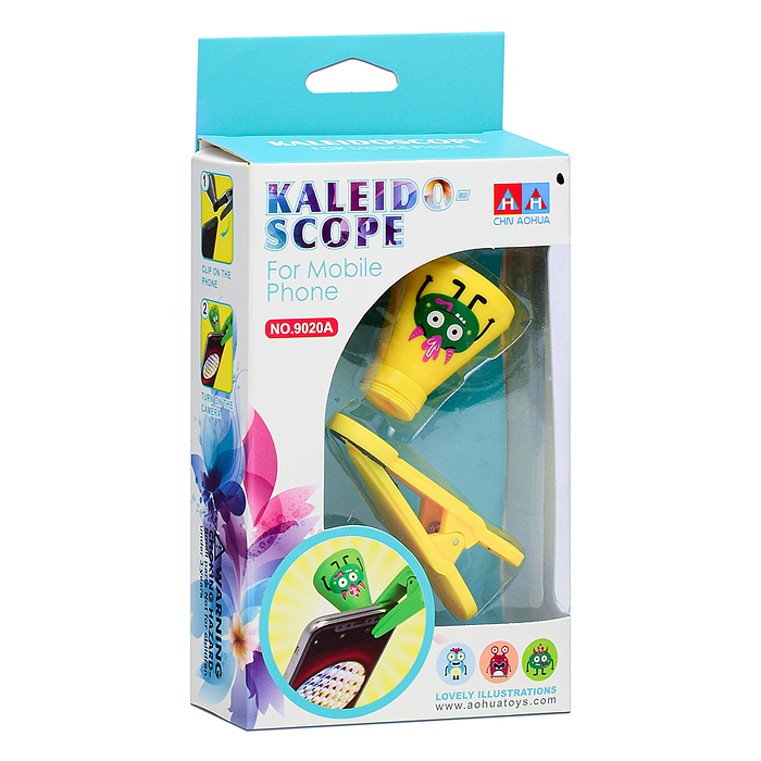 Фото к товару Калейдоскоп 9020A "Монстрики" на телефон, в коробке Калейдоскоп 9020A "Монстрики" на телефон, в коробке