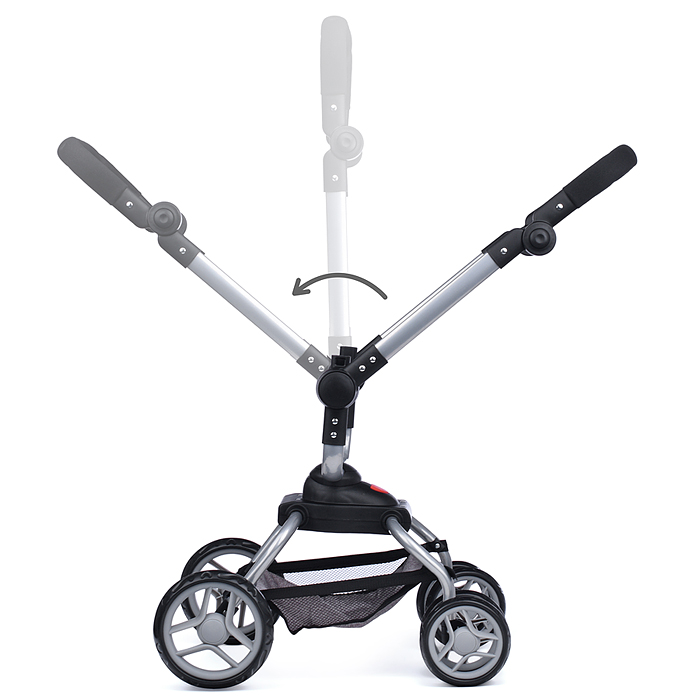 Фото к товару Коляска - трансформер 9623 для кукол, металлическая, регулируемая ручка, с корзиной, цвет серо-розов Коляска - трансформер 9623 для кукол, металлическая, регулируемая ручка, с корзиной, цвет серо-розов