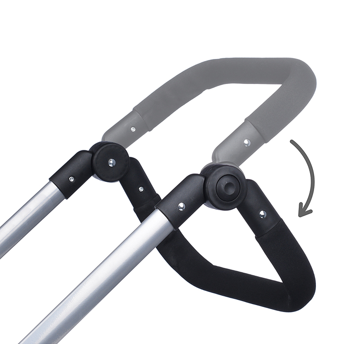 Фото к товару Коляска - трансформер 9623 для кукол, металлическая, регулируемая ручка, с корзиной, цвет серо-розов Коляска - трансформер 9623 для кукол, металлическая, регулируемая ручка, с корзиной, цвет серо-розов