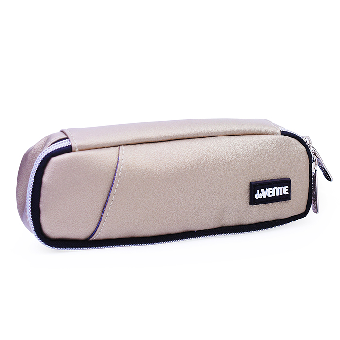 Пенал "Private" 22x6x4 см, овальный для 40 предметов, матовая искусственная кожа до -40C, в