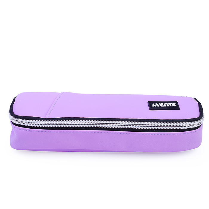 Пенал "Private" 22x6x4 см, овальный для 40 предметов, матовая искусственная кожа до -40C, в