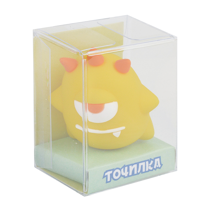 Фото к товару Точилка пластиковая "Монстрик" 4,5 х 4 см. в дисплее Точилка пластиковая "Монстрик" 4,5 х 4 см. в дисплее