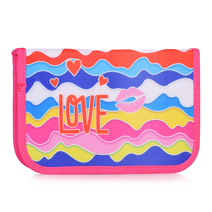 Пенал односекционный большой с откидной планкой печать на ткани "Красотка в шляпке"130/200