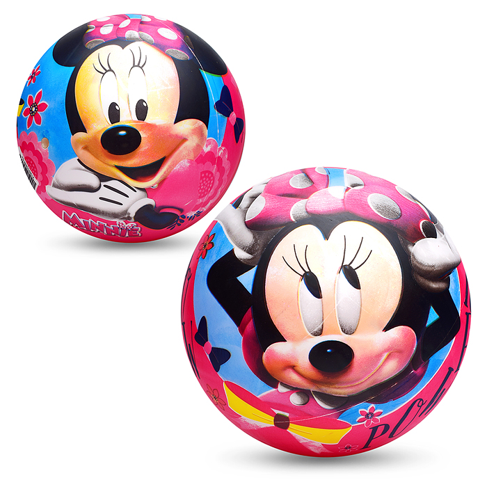 Мяч пвх 23 см "Минни маус" полноцвет, в сетке 