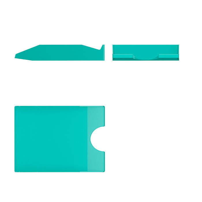 Набор из 2 пластиковых лотков для бумаг Office, Pastel Mint, мятный и розовый