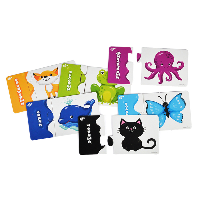 Фото к товару Пазлы макси парные "Учим цвета" BABY TOYS Пазлы макси парные "Учим цвета" BABY TOYS