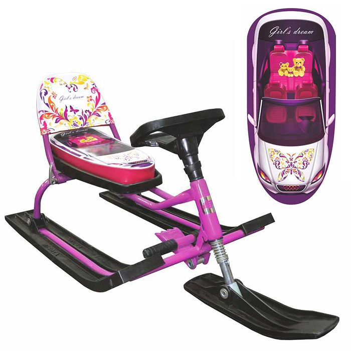 Игрушка Снегокат детский 114 "Comfort Auto" со складной спинкой (Dream)