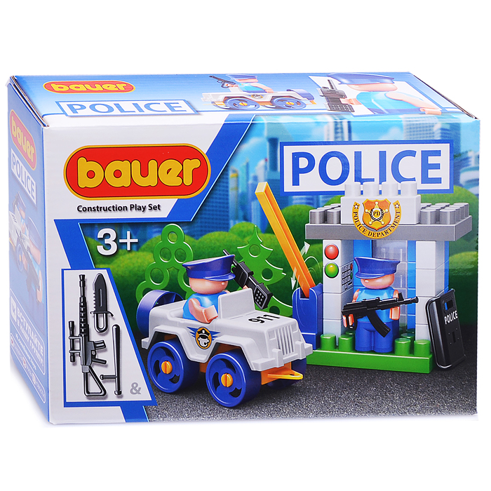 Конструктор 628 "Полиция" набор КПП Конструктор 628 "Полиция" набор КПП