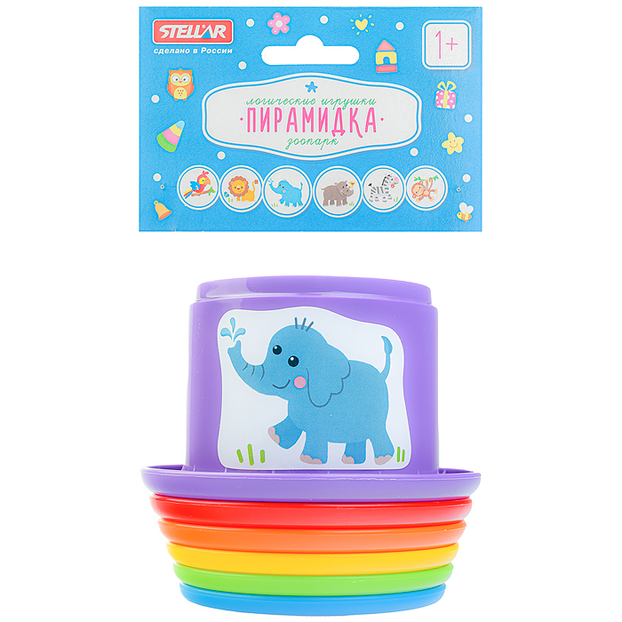 Фото к товару Пирамидка "Зоопарк" Пирамидка "Зоопарк"