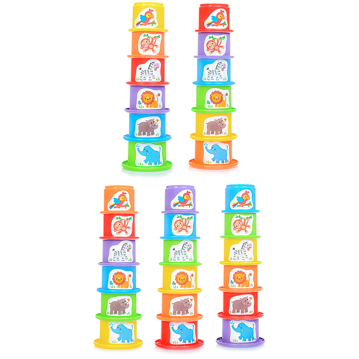 Фото к товару Пирамидка "Зоопарк" Пирамидка "Зоопарк"