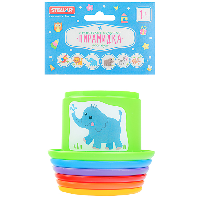 Фото к товару Пирамидка "Зоопарк" Пирамидка "Зоопарк"